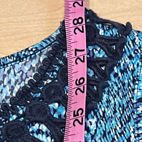 Woman’s Susan Lawrence Crochet collar Stretchy Tank small - Picture 5 of 7